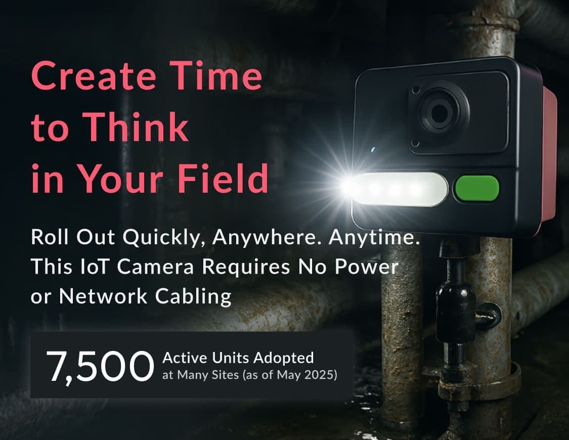 その余白が、現場を変える: 自社開発の「カメラ」と「AIソフトウェア」。配線工事不要なリモート点検ソリューション